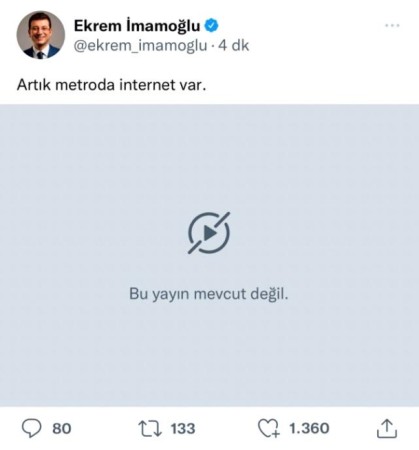 İmamoğlu metroda interneti reklam etdi - PƏRT OLDU (FOTO)