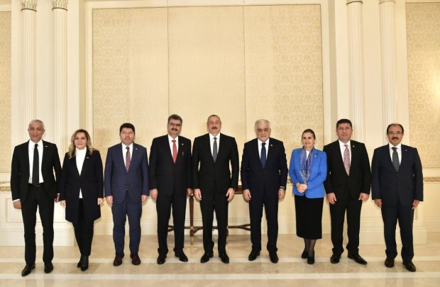 Prezident Türkiyə-Azərbaycan parlamentlərarası dostluq qrupunun nümayəndə heyətini qəbul edib