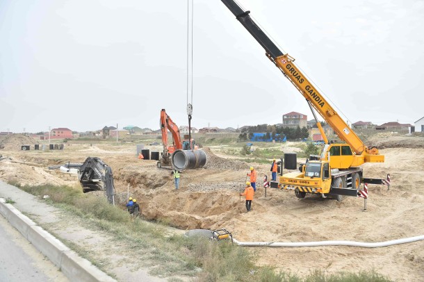 "Azərsu" Pirşağıda tunel inşa edir - FOTOLAR