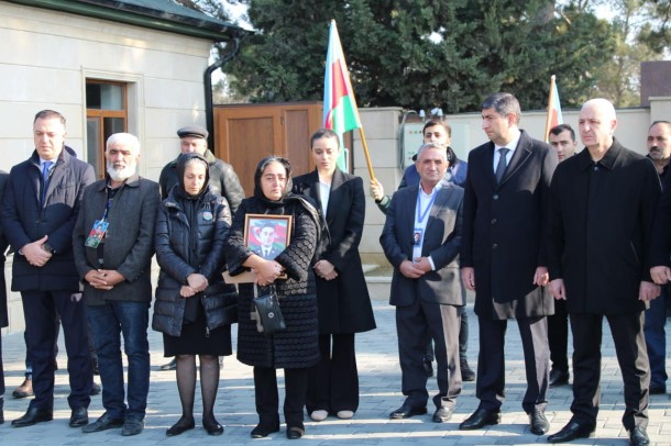 Ülvi Quliyev şəhidin ildönümündə iştirak edib - FOTOLAR