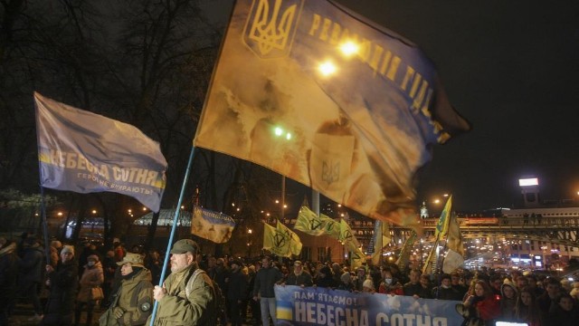 Ukraynalılar “Zelenski həbs olsun” şüarı ilə nümayiş keçirdilər - VİDEO