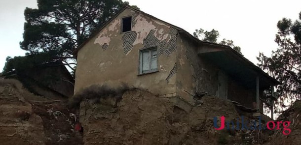 Məcburi köçkünlərin məskunlaşdığı bazada sürüşmə baş verib - FOTO