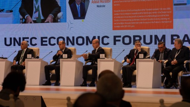 UNEC İqtisadi Forumu 2021 öz işini davam etdirib - FOTOLAR