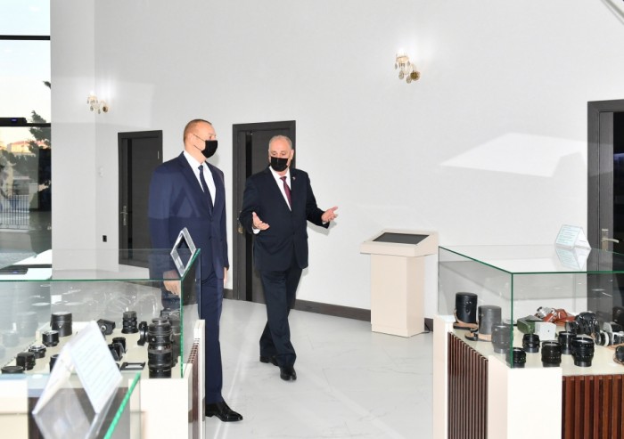 Prezident AZƏRTAC-ın yeni binasında - FOTOLAR (YENİLƏNİB)