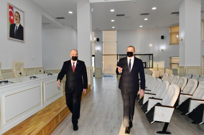 Prezident AZƏRTAC-ın yeni binasında - FOTOLAR (YENİLƏNİB)