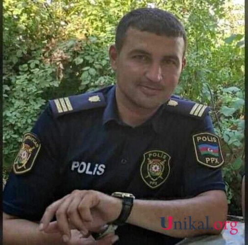 Yol qəzasında ölən polisin fotosu