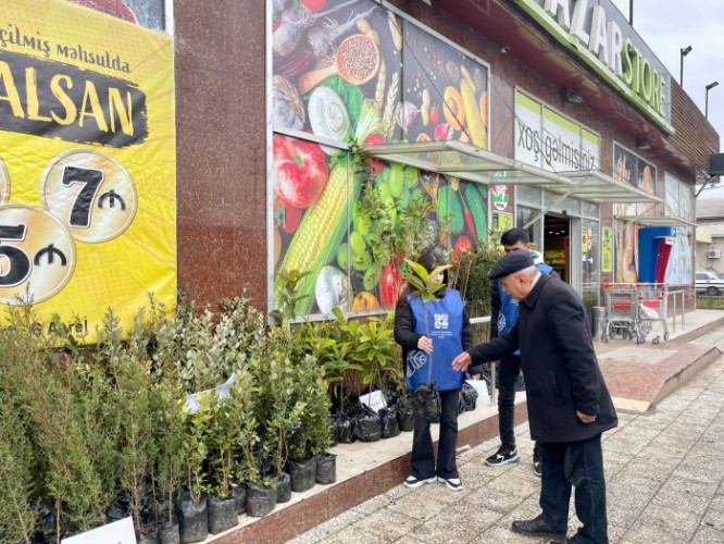 “Bir ağac-min nəfəs” devizi altında ting paylama aksiyası davam edir - FOTO