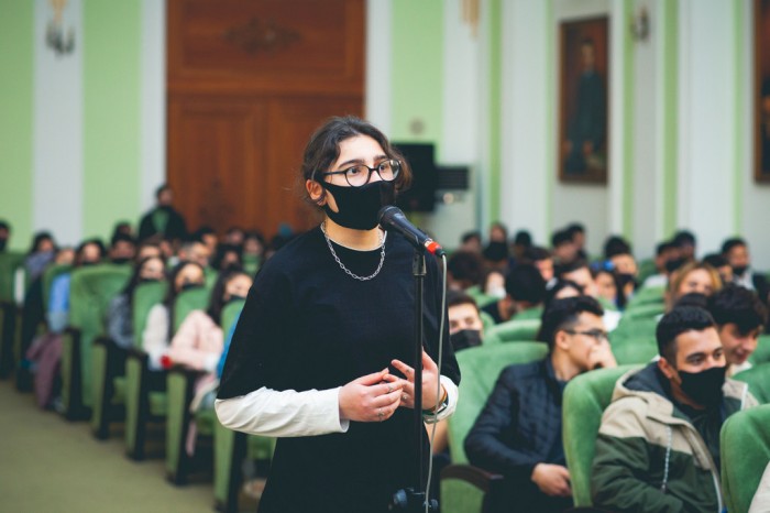 UNEC-də “Bir ideyam var” layihəsinin təqdimatı keçirildi - FOTOLAR