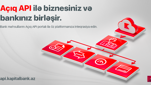 "Kapital Bank" sahibkarlara və şirkətlərə yeni API portalını təqdim etdi 