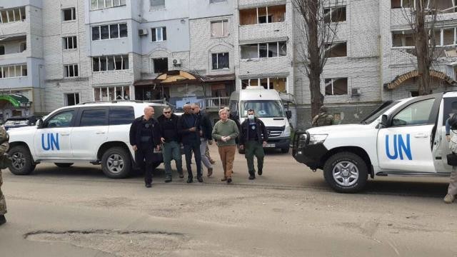 Rusiya Quterreşin Kiyevə səfər etdiyi gün şəhəri bombaladı - FOTO