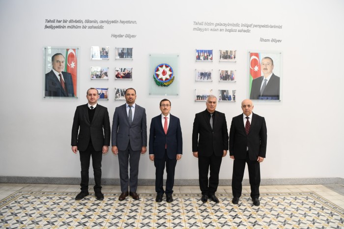 Türkiyənin İnönü Universitetinin rektoru ADNSU-da - FOTOLAR