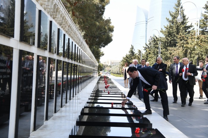 Türkiyənin İnönü Universitetinin rektoru ADNSU-da - FOTOLAR