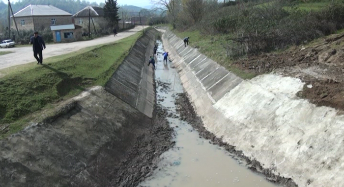 Lənkəranda suvarma mövsümünə hazırlıq işləri davam edir - FOTOLAR