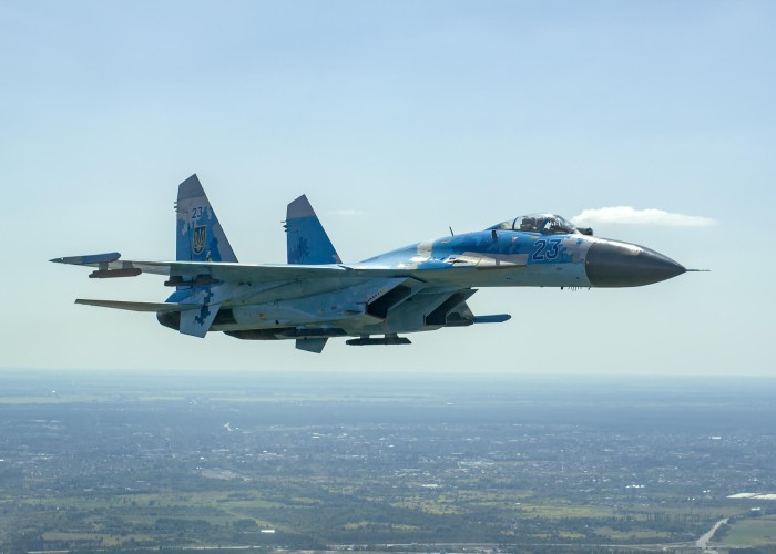 Ukraynaya məxsus Su-27 təyyarəsi vurulub