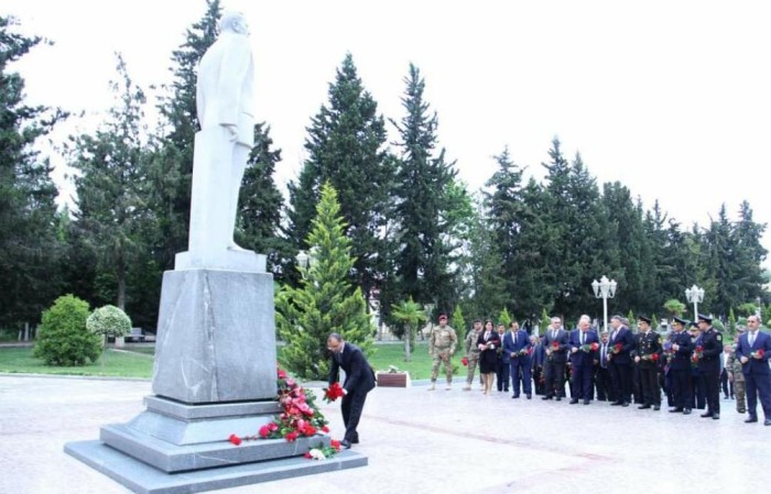 Kürdəmirdə Ulu Öndərin xatirəsi anıldı - FOTOLAR