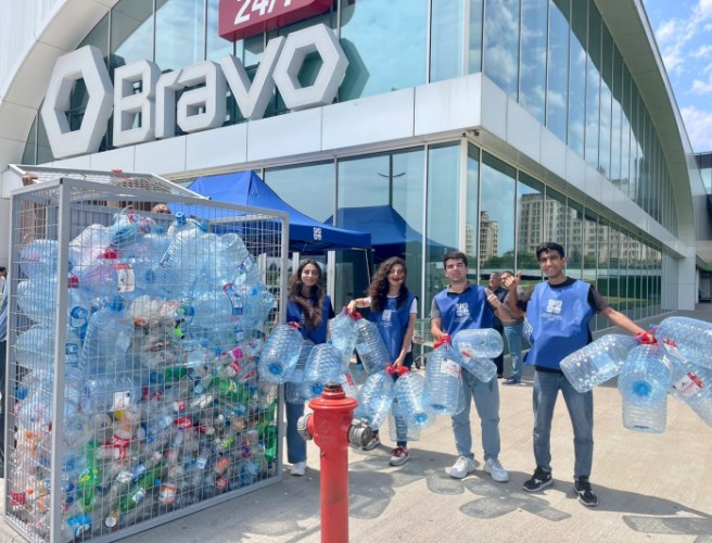 “Plastik butulkanı ekoçantaya dəyiş” aksiyası keçirildi - FOTOLAR