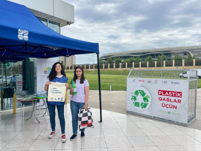 “Plastik butulkanı ekoçantaya dəyiş” aksiyası keçirildi - FOTOLAR