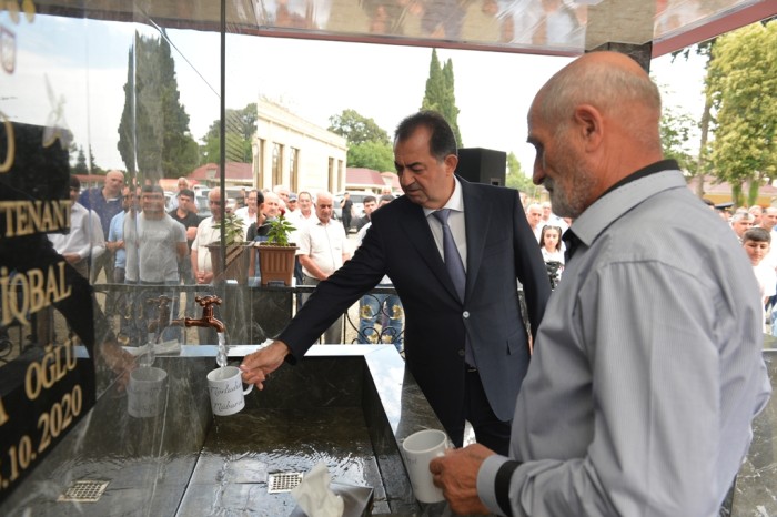 Lənkəranda şəhid bulağının açılışı oldu - FOTOLAR