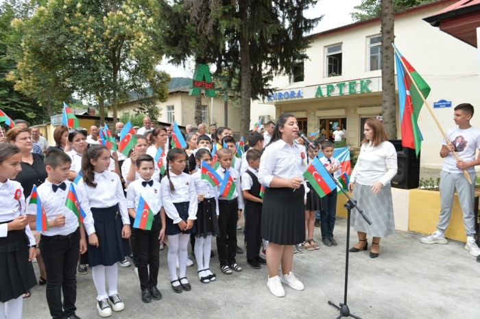 Lənkəranda şəhid bulağının açılışı oldu - FOTOLAR