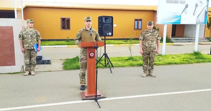 Hərbi vəzifəlilərin təlim toplanışı keçirilir - FOTOLAR