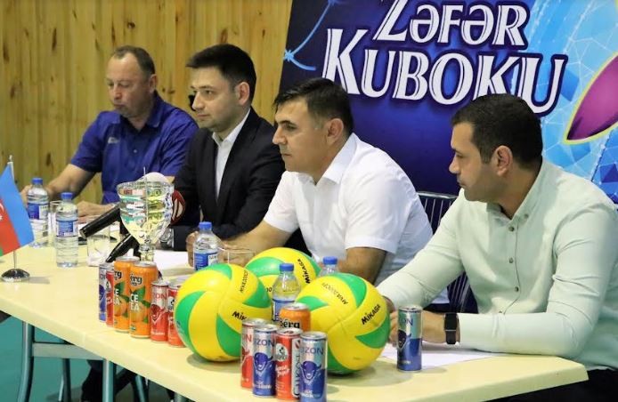 Voleybol üzrə Zəfər Kubokunun püşkü atıldı - FOTOLAR