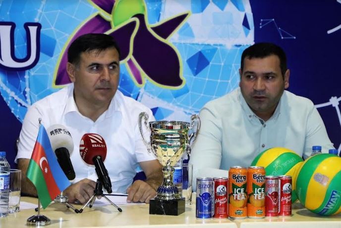 Voleybol üzrə Zəfər Kubokunun püşkü atıldı - FOTOLAR