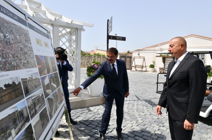 Prezident Ramanada görülən abadlıq işləri ilə tanış oldu - FOTOLAR