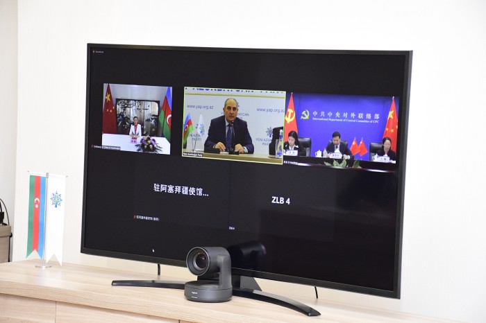 YAP və Çin Kommunist Partiyası arasında videoformatda görüş keçirildi - FOTOLAR
