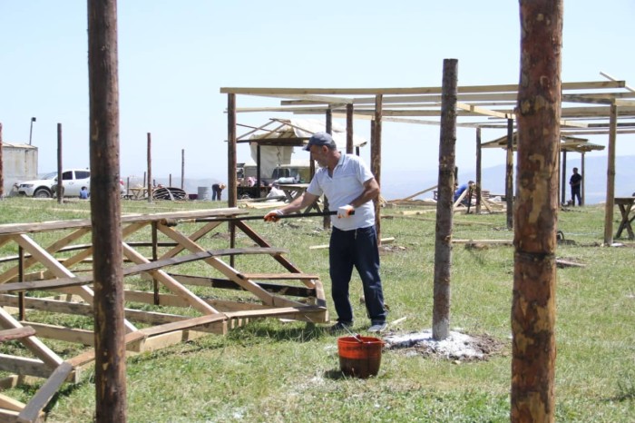 Niyazi Bayramov II Milli Yaylaq Festivalına hazırlıq işləri ilə tanış olub - FOTO