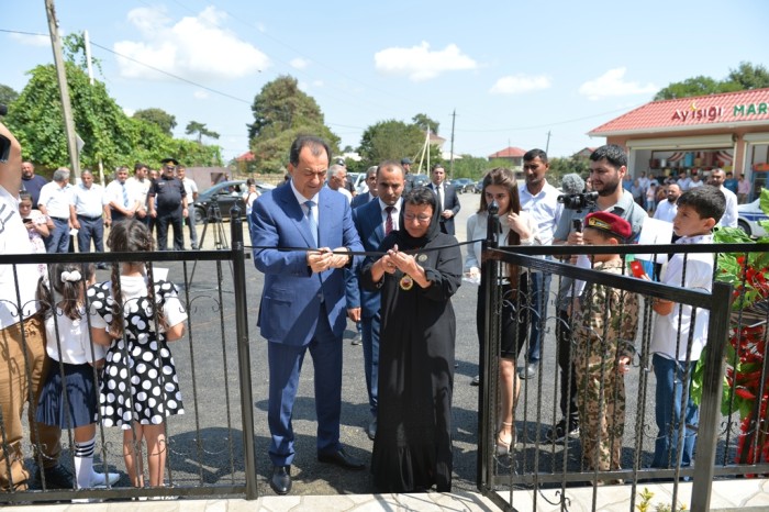 Taleh Qaraşov şəhid bulağının açılışında iştirak etdi - FOTOLAR