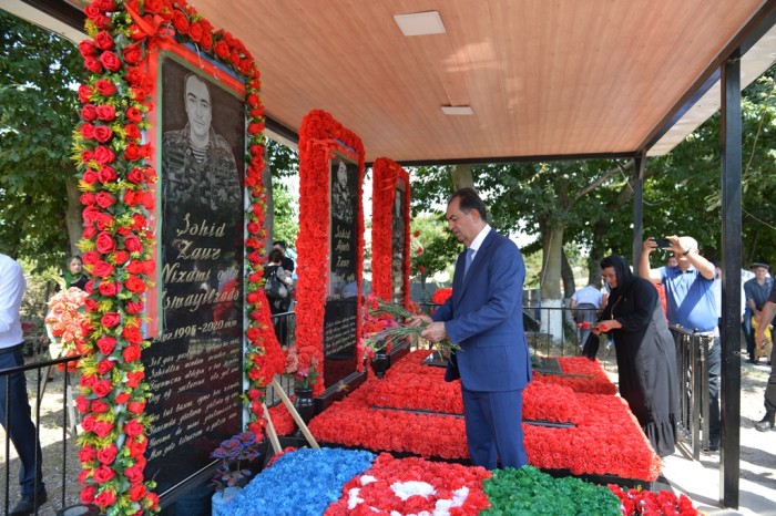 Taleh Qaraşov şəhid bulağının açılışında iştirak etdi - FOTOLAR