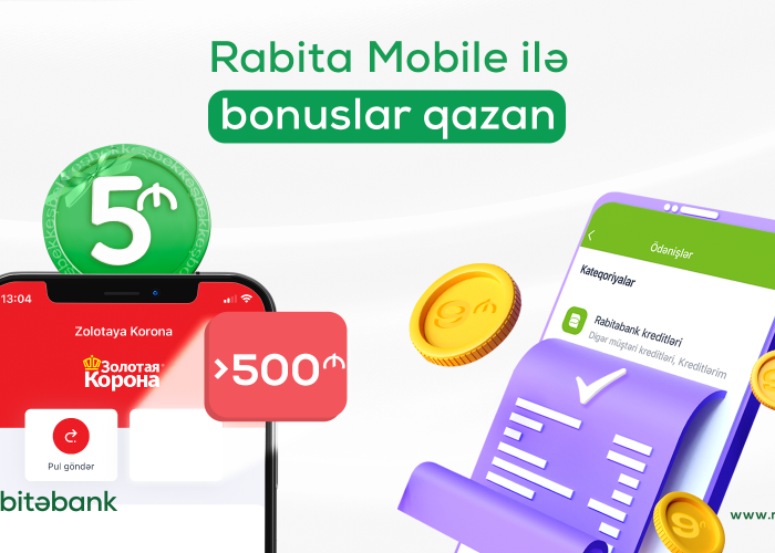 “Rabita Mobile” ilə ödəniş bonuslar qazandırır! 