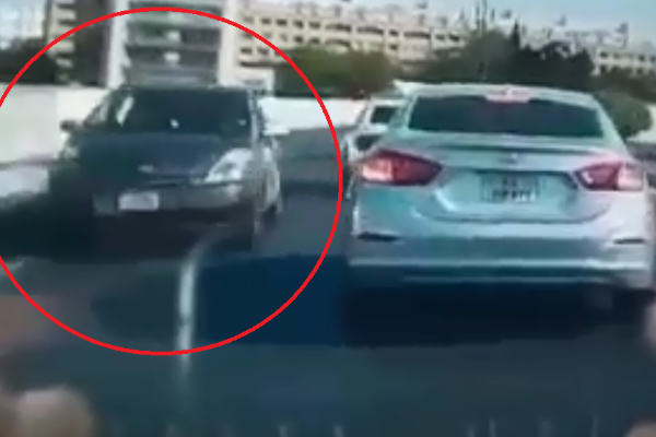 Bakıda "Prius" sürücülərə dəhşət yaşatdı - VİDEO