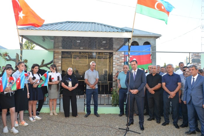 Taleh Qaraşov şəhid bulağının açılışında iştirak etdi - FOTOLAR