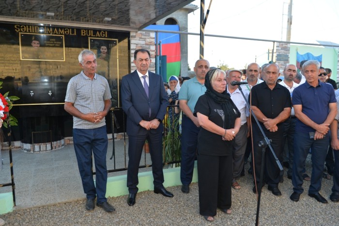 Taleh Qaraşov şəhid bulağının açılışında iştirak etdi - FOTOLAR