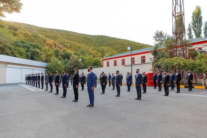 Vilayət Eyvazov sıra baxışı keçirdi - FOTOLAR