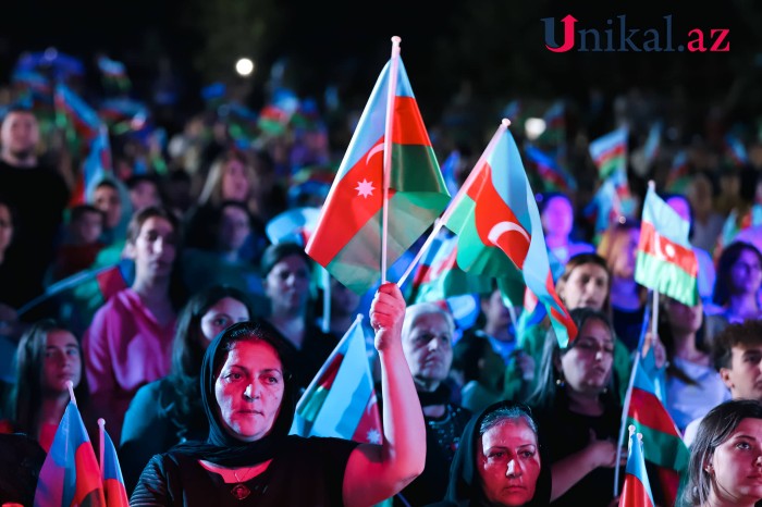 Xətaidəki "Heydər Parkı"nda Laçınla bağlı konsert keçirilib - FOTOLAR