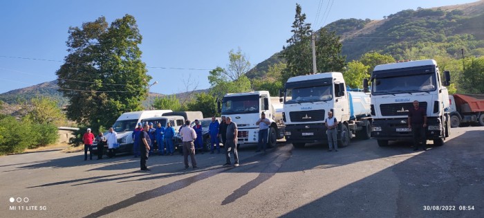 Laçın şəhəri, Sus və Zabuxda  içməli su təchizatı bərpa edilir - FOTOLAR