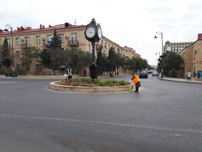 Qaradağda təmizlik-abadlıq işləri görülüb - FOTO