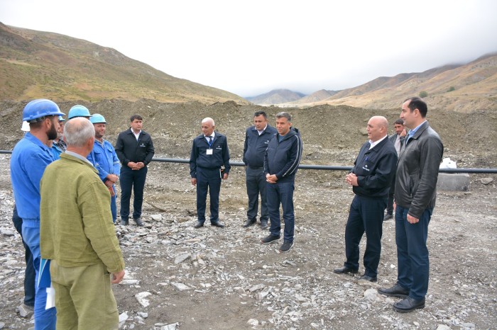 Ruslan Əliyev Şamaxıda qazlaşdırılma işləri ilə tanış oldu - FOTO