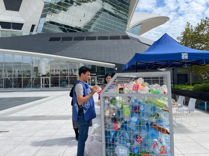 Bakıda növbəti “Plastik butulkanı ekoçantaya dəyiş” aksiyası - FOTOLAR