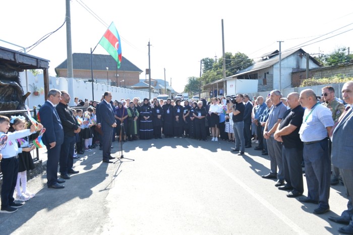 Lənkəranda daha bir şəhidin adına bulaq açıldı - FOTOLAR