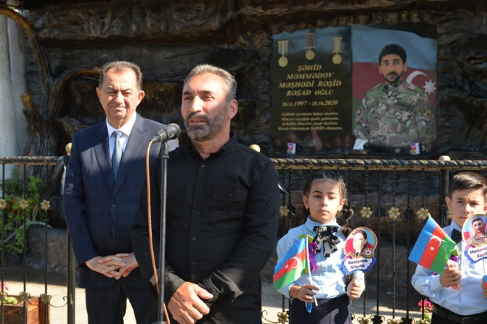 Lənkəranda daha bir şəhidin adına bulaq açıldı - FOTOLAR