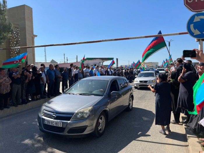 Şəhid Qorxmaz İsgəndərovla vida mərasimi keçirilib - FOTO