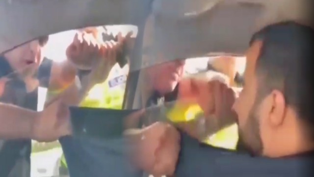 Sürücü ilə yol polisi arasında insident -AÇIQLAMA (VİDEO)