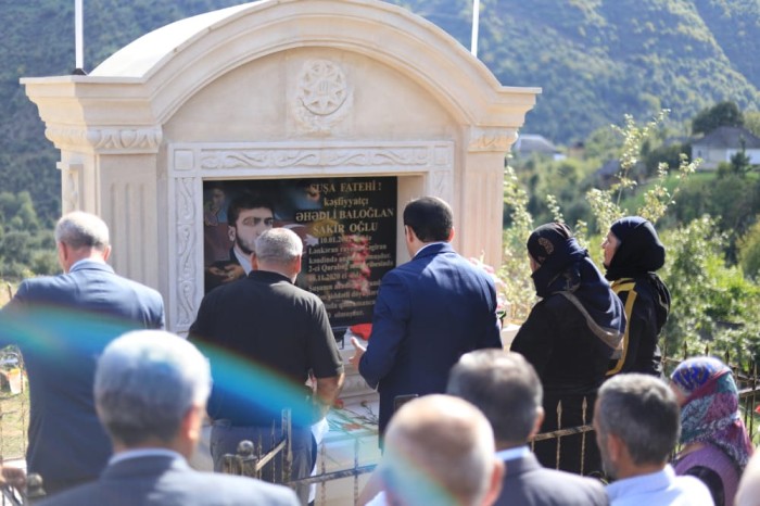 Lənkəranda şəhidin xatirəsinə inşa olunan kompleks açıldı - FOTOLAR