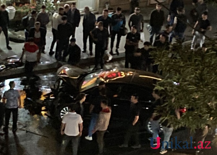 Bakıda “Hyundai” qəza törətdi - Sürücü yaralandı (VİDEO)