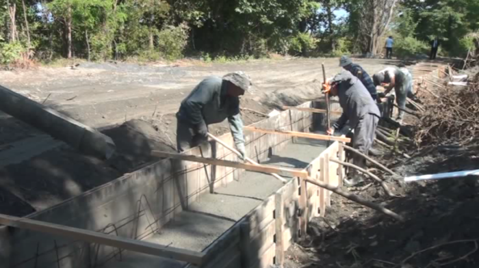 Zaqatalada yeni beton kanal çəkilir - FOTOLAR
