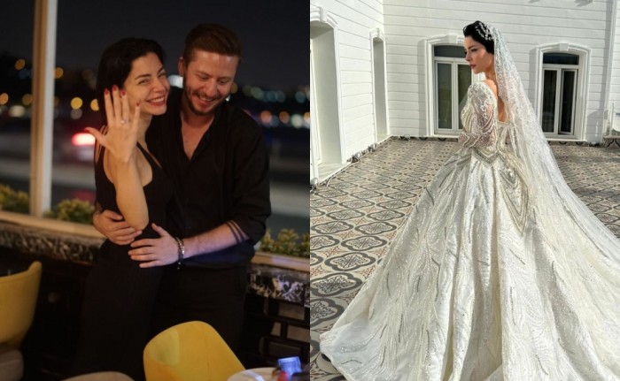 Türkiyəli aktrisa onunla evləndi - FOTO