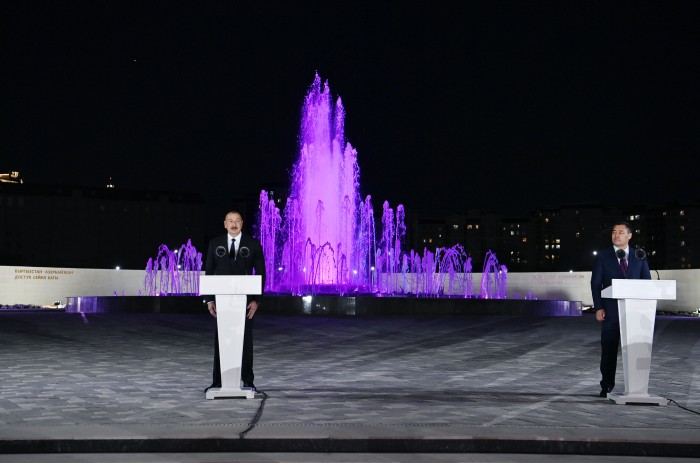 Bişkekdə Qırğızıstan-Azərbaycan Dostluq Parkı açılıb - YENİLƏNİB (FOTO)